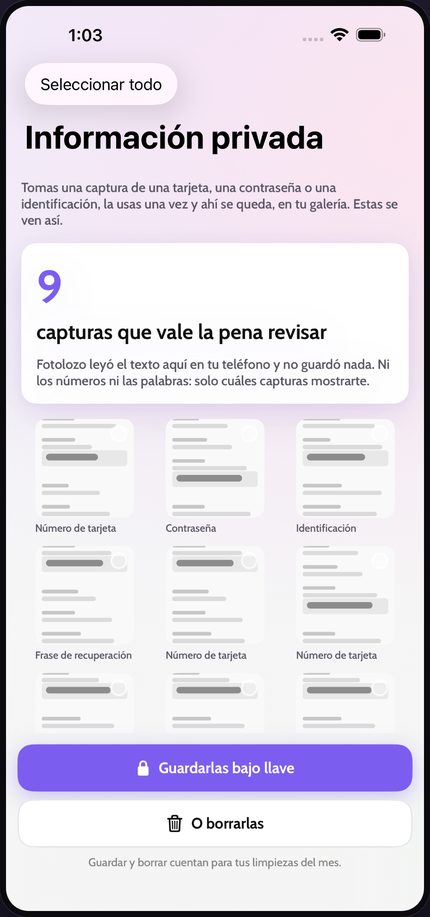 Fotolozo on iPhone — Las capturas que se te olvidaron