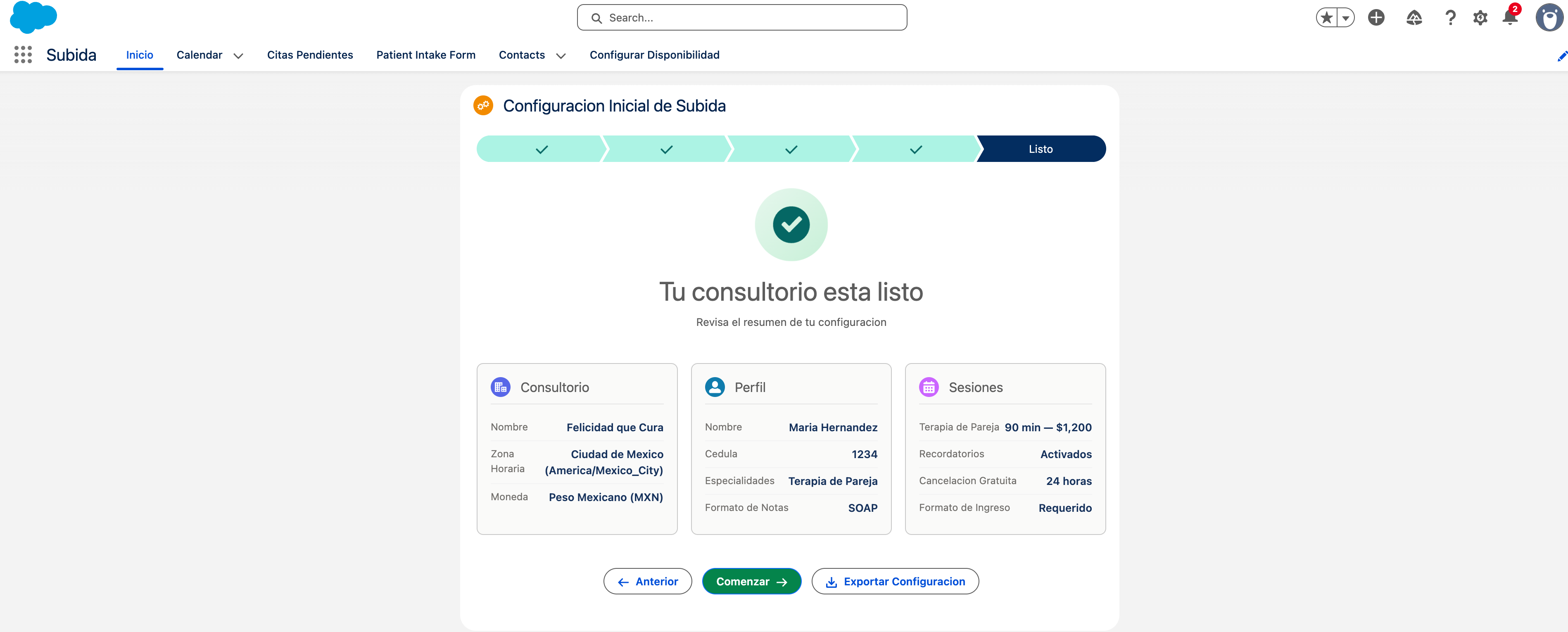 Paso 5: Resumen y Confirmaci&oacute;n